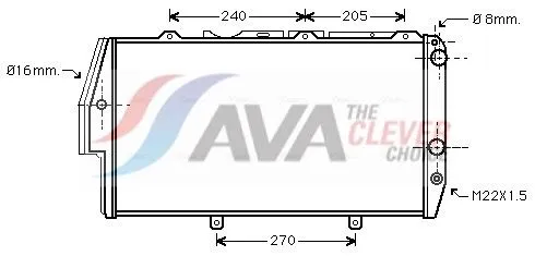 Radiator, engine cooling