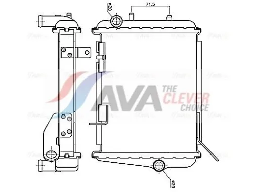 Radiator, engine cooling
