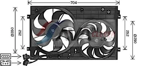 Fan, engine cooling