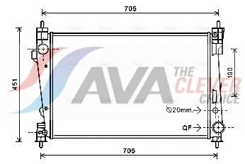 Radiator, engine cooling