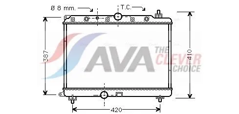 Radiator, engine cooling