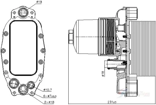 Oil Cooler, engine oil