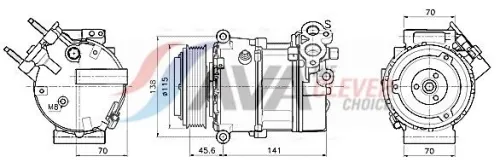 Compressor, air conditioning