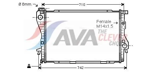 Radiator, engine cooling