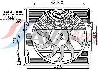 Fan, engine cooling