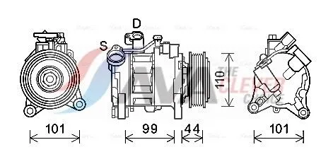 Compressor, air conditioning