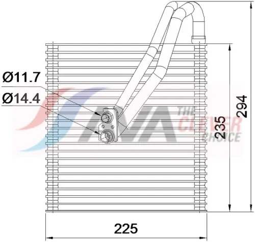 Evaporator, air conditioning