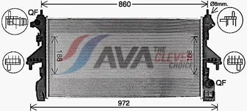 Radiator, engine cooling