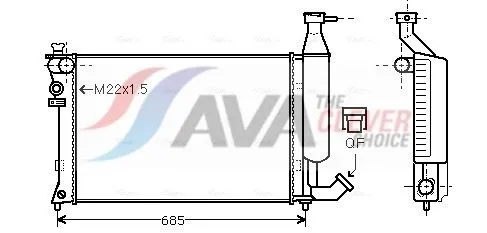 Radiator, engine cooling