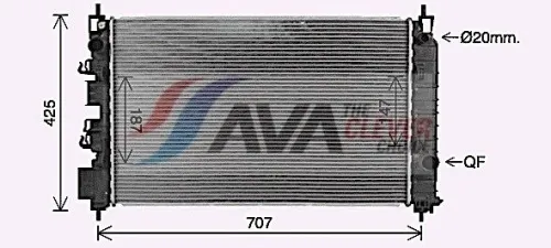 Radiator, engine cooling