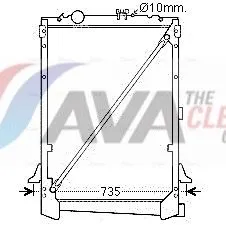 Radiator, engine cooling