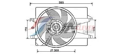 Fan, engine cooling