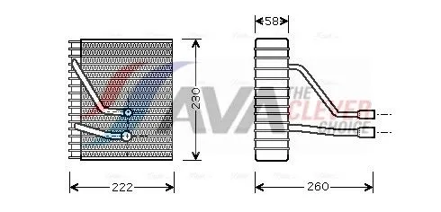 Evaporator, air conditioning
