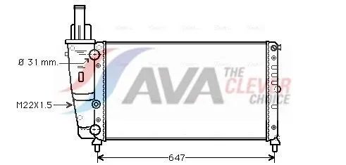 Radiator, engine cooling