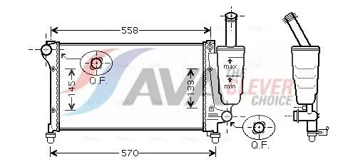 Radiator, engine cooling