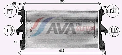 Radiator, engine cooling