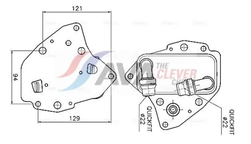 Oil Cooler, engine oil