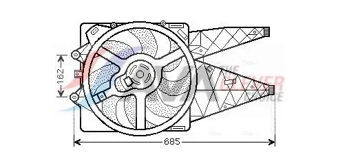Fan, engine cooling