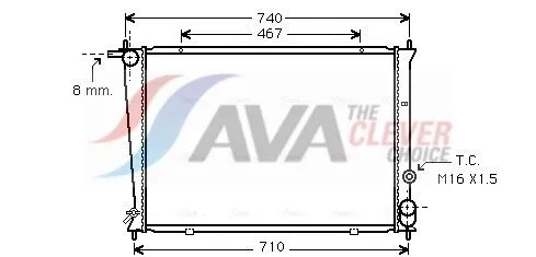 Radiator, engine cooling