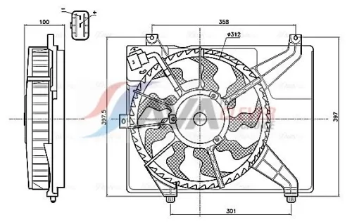 Fan, engine cooling