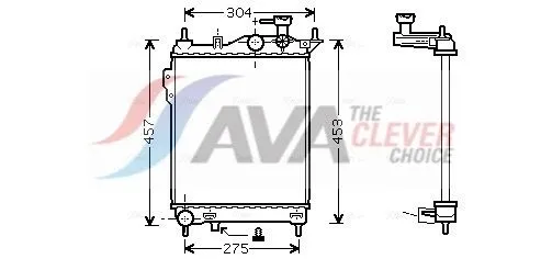 Radiator, engine cooling