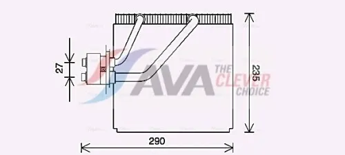 Evaporator, air conditioning