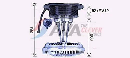Clutch, radiator fan