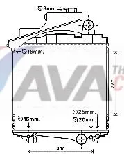 Radiator, engine cooling