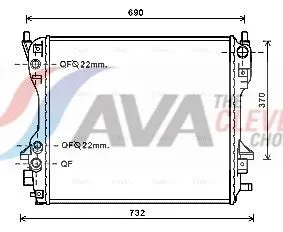 Radiator, engine cooling