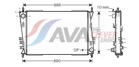 Radiator, engine cooling