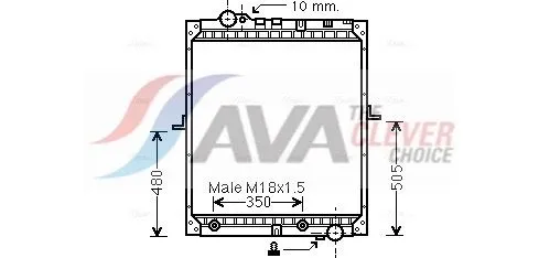 Radiator, engine cooling