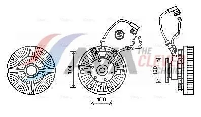 Clutch, radiator fan