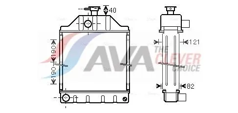 Radiator, engine cooling