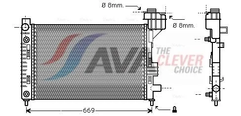 Radiator, engine cooling