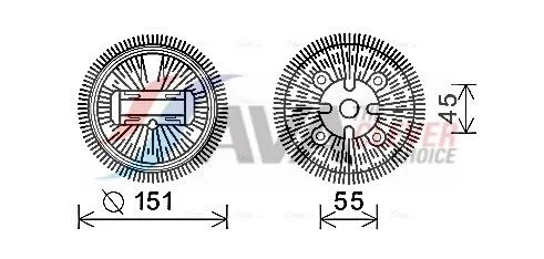 Clutch, radiator fan