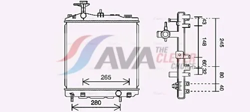 Radiator, engine cooling