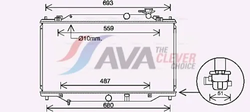 Radiator, engine cooling