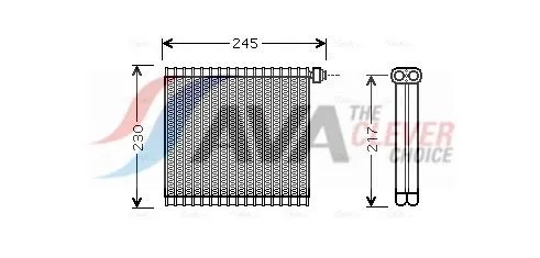 Evaporator, air conditioning