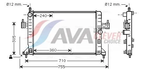 Radiator, engine cooling