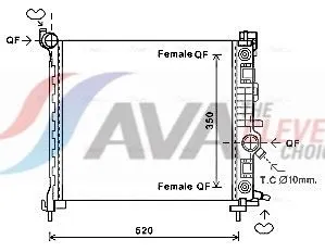 Radiator, engine cooling