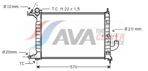 Radiator, engine cooling
