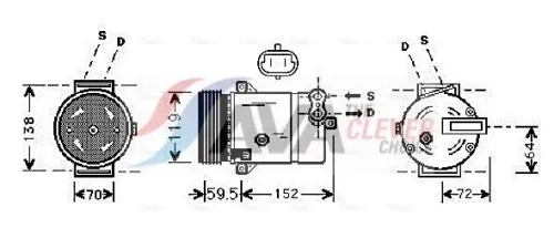 Compressor, air conditioning