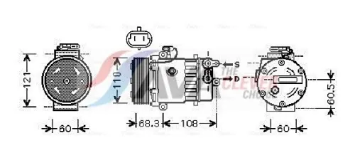 Compressor, air conditioning