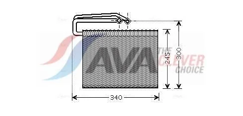 Evaporator, air conditioning