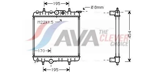 Radiator, engine cooling