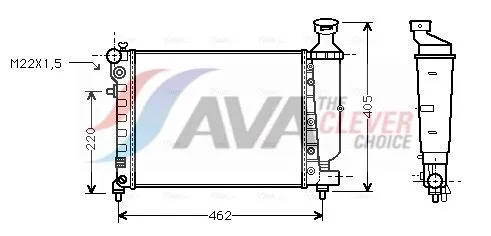 Radiator, engine cooling