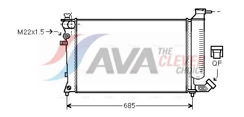 Radiator, engine cooling