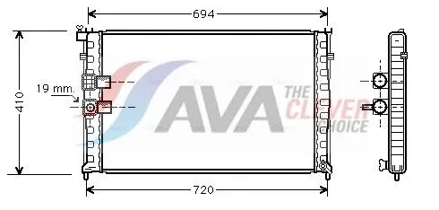 Radiator, engine cooling