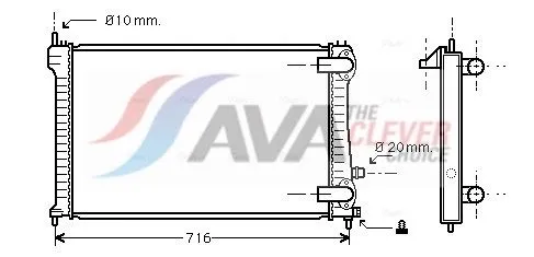Radiator, engine cooling