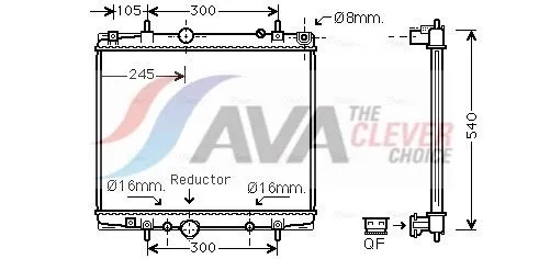 Radiator, engine cooling